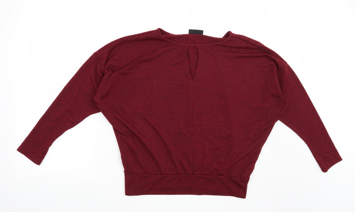 Wallis Womens Red Pullover Jumper Size 10