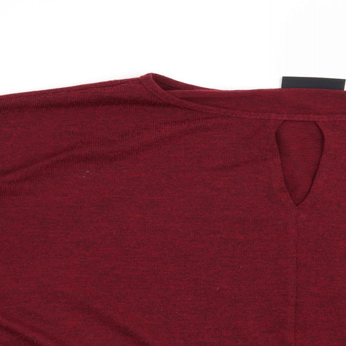 Wallis Womens Red   Pullover Jumper Size 10