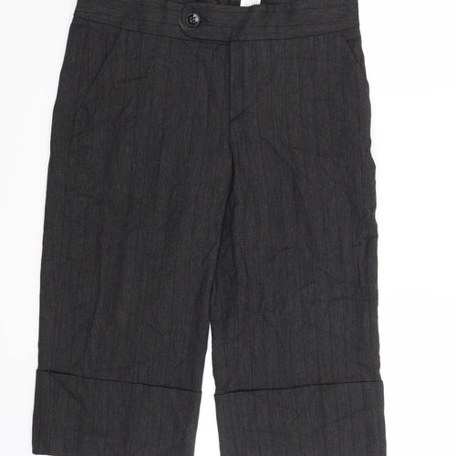 Zara Womens Grey Striped  Trousers  Size 10 L20 in