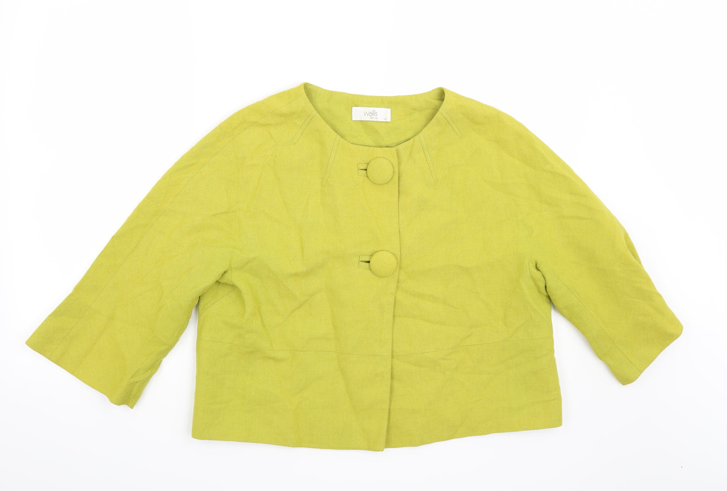 Wallis Womens Green   Jacket Blazer Size 14