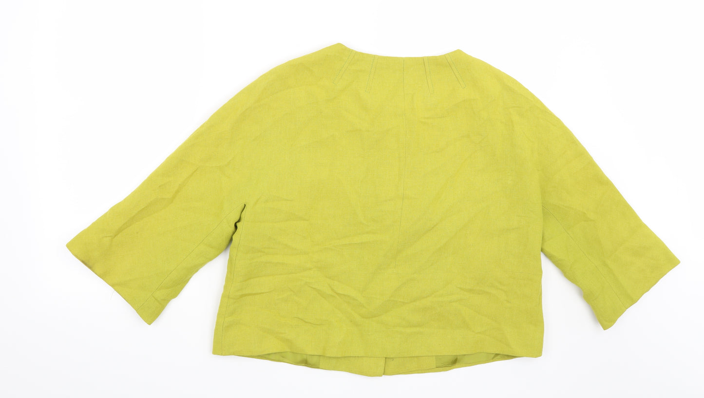Wallis Womens Green   Jacket Blazer Size 14