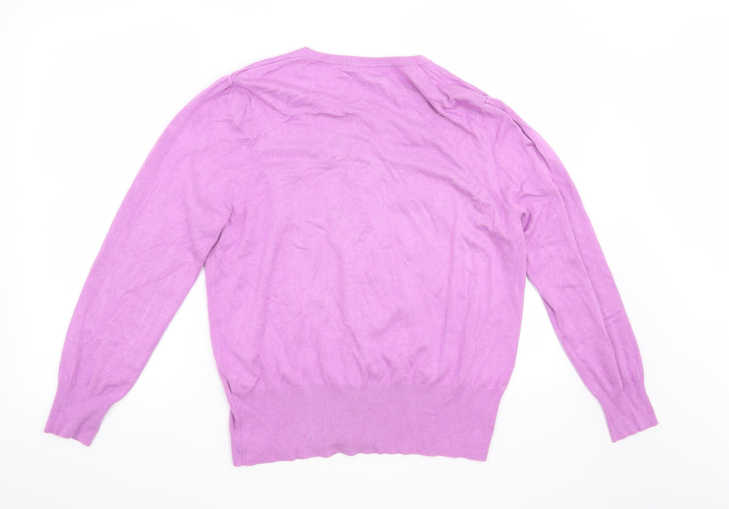Marks and Spencer Womens Purple   Cardigan Jumper Size 18