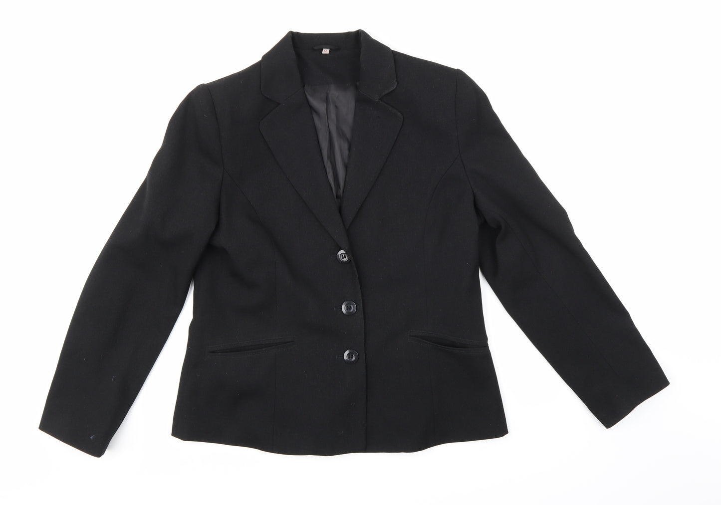 Preworn Womens Black   Jacket Blazer Size 12