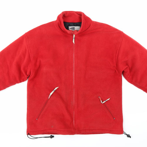 Neutral Territory Mens Red  Fleece Jacket  Size S