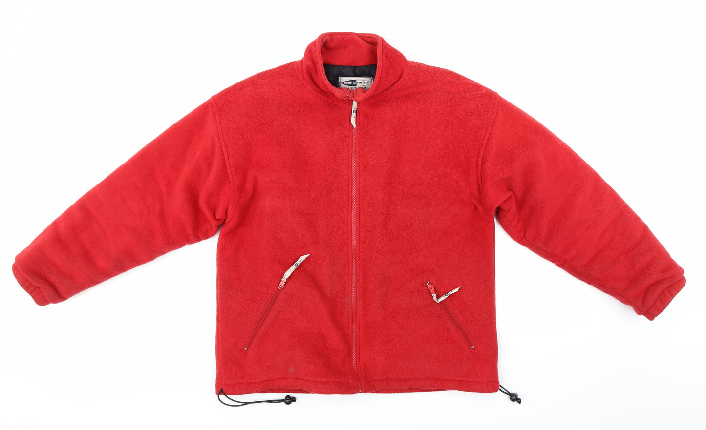 Neutral Territory Mens Red  Fleece Jacket  Size S