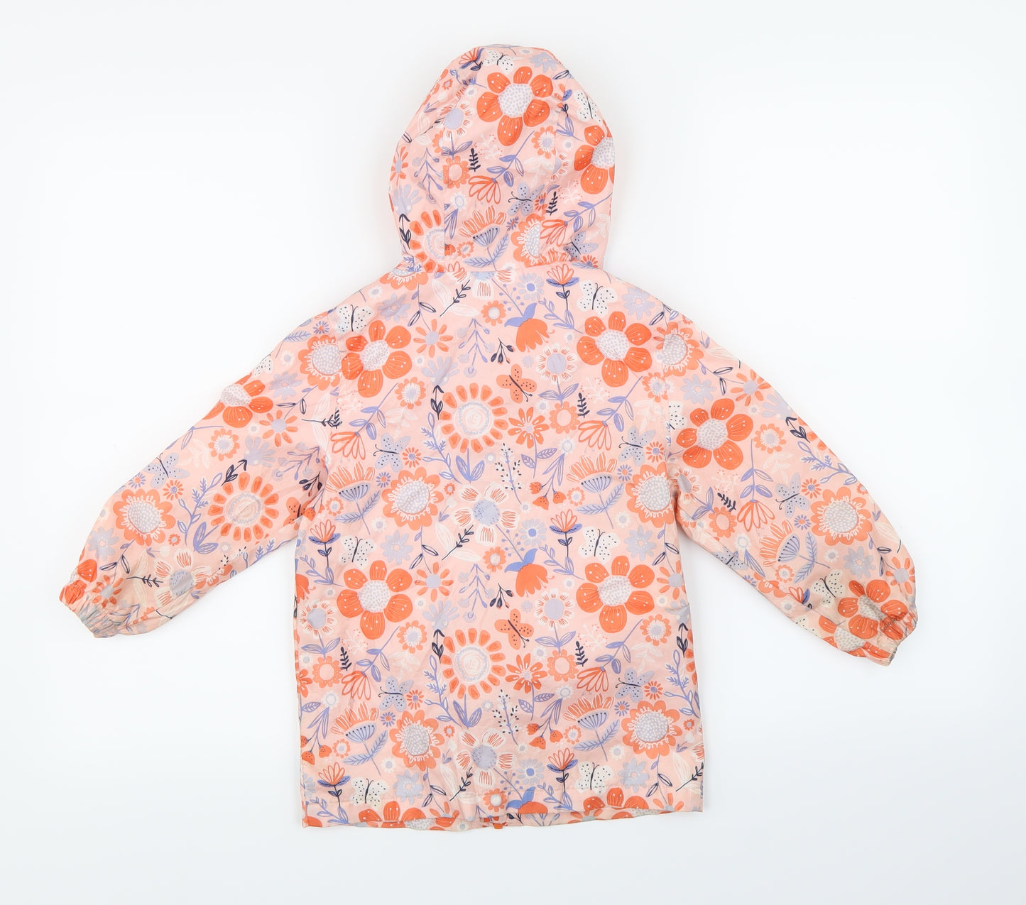 George Girls Pink Floral  Jacket  Size 3-4 Years