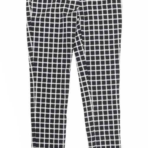Atmosphere Womens Black Check  Trousers  Size 8 L27 in