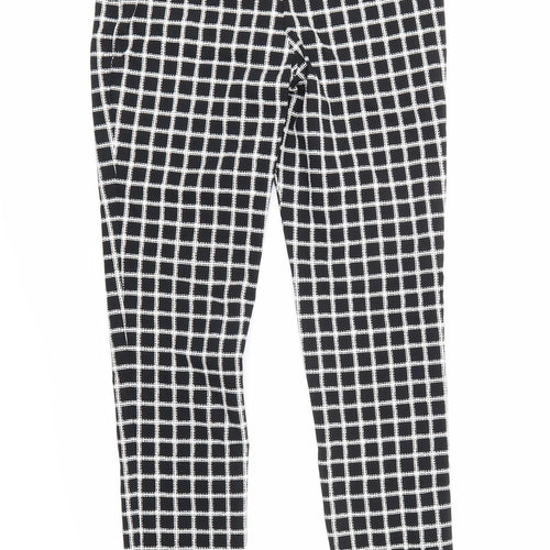 Atmosphere Womens Black Check  Trousers  Size 8 L27 in