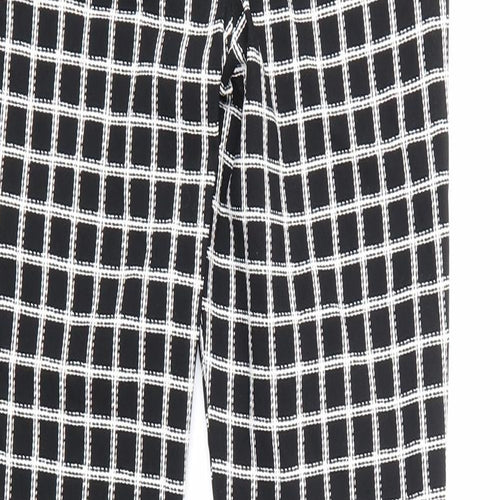 Atmosphere Womens Black Check  Trousers  Size 8 L27 in
