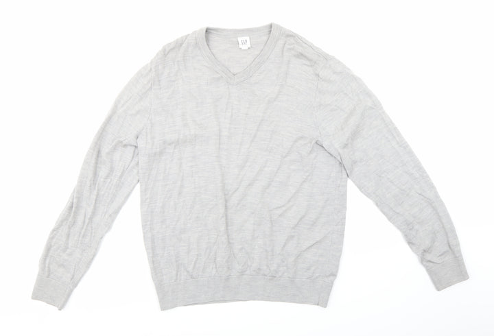 Gap Mens Grey Knit Pullover Jumper Size L