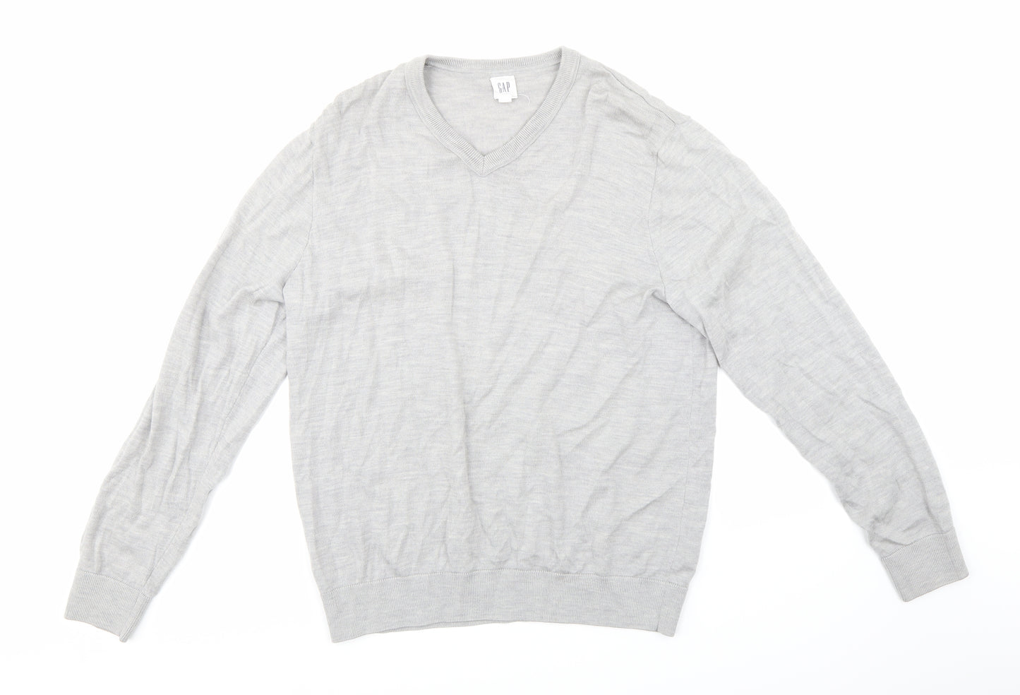 Gap Mens Grey  Knit Pullover Jumper Size L