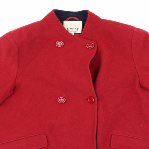 EWM Womens Red   Jacket Coat Size 12