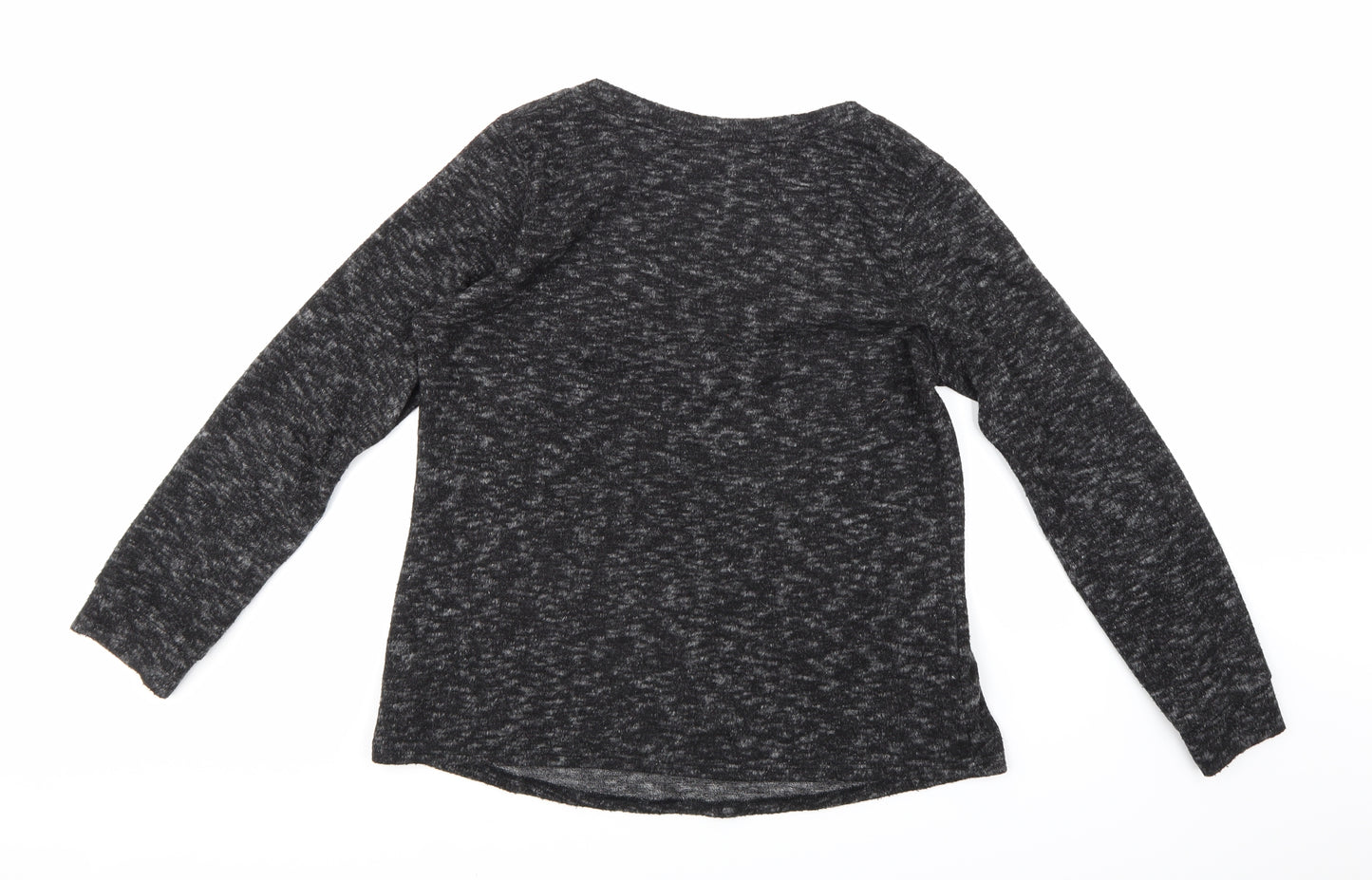 Sparkle & Fade Womens Grey   Basic T-Shirt Size S