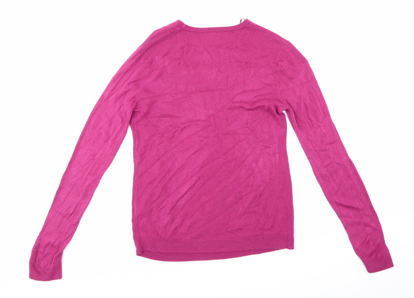 Vida Vi Womens Purple  Knit Pullover Jumper Size L