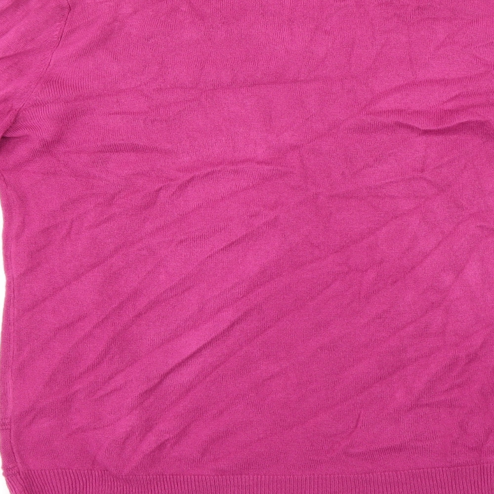 Vida Vi Womens Purple  Knit Pullover Jumper Size L