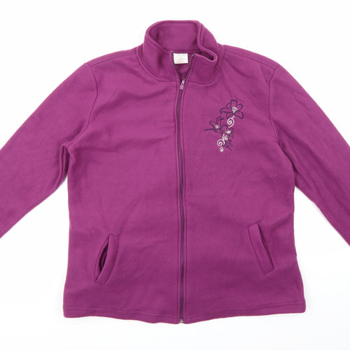 Anne De Lancay Womens Purple   Jacket  Size M