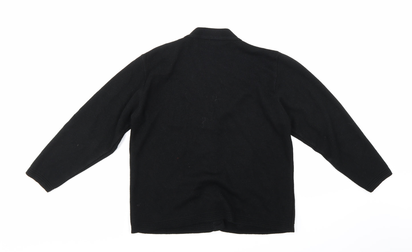 Jennifer Womens Black  Knit Cardigan Jumper Size M