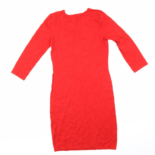 Express Womens Red  Knit Bodycon  Size S
