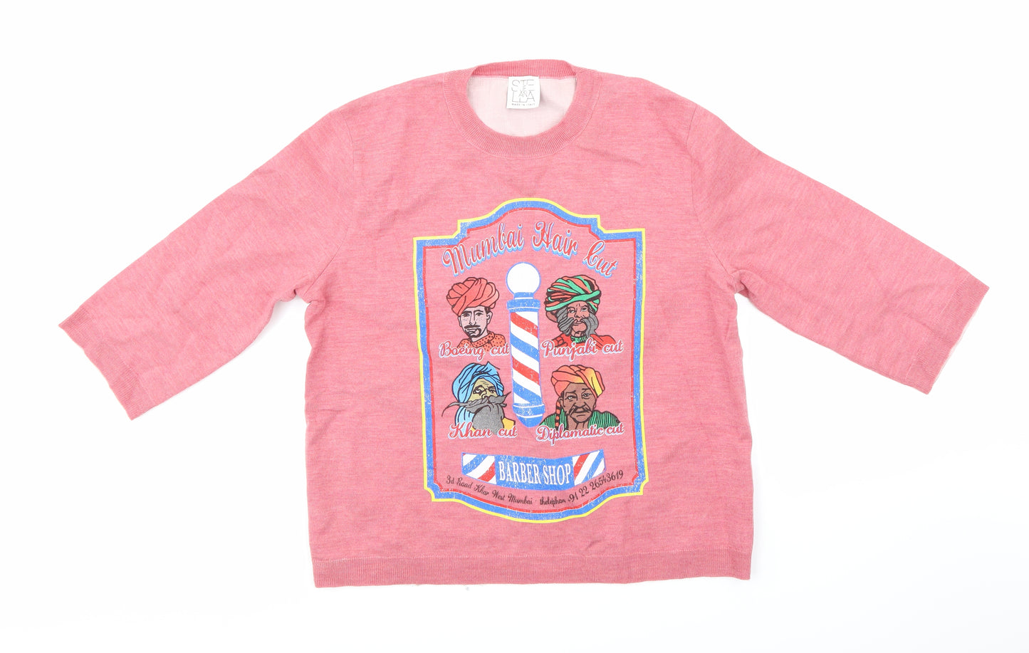 Ste Je Annlla Womens Pink   Pullover Jumper Size 14