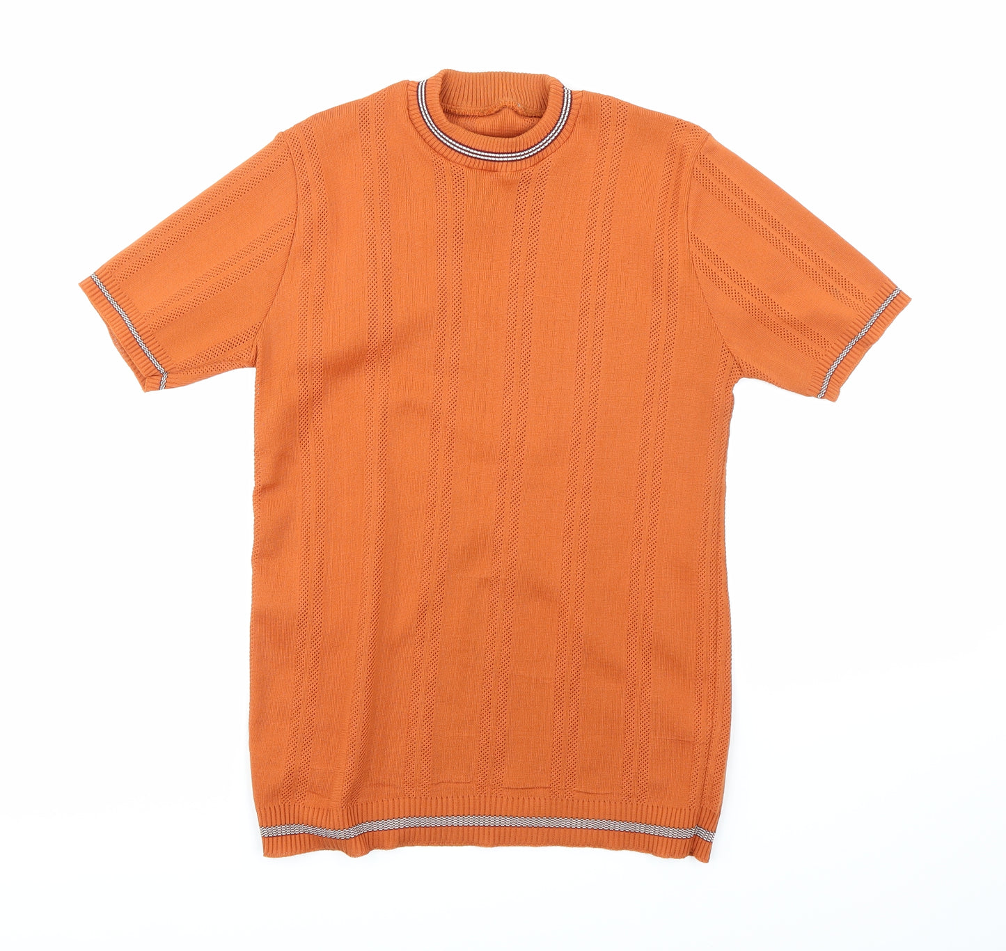 Preworn Womens Orange   Basic T-Shirt Size 14