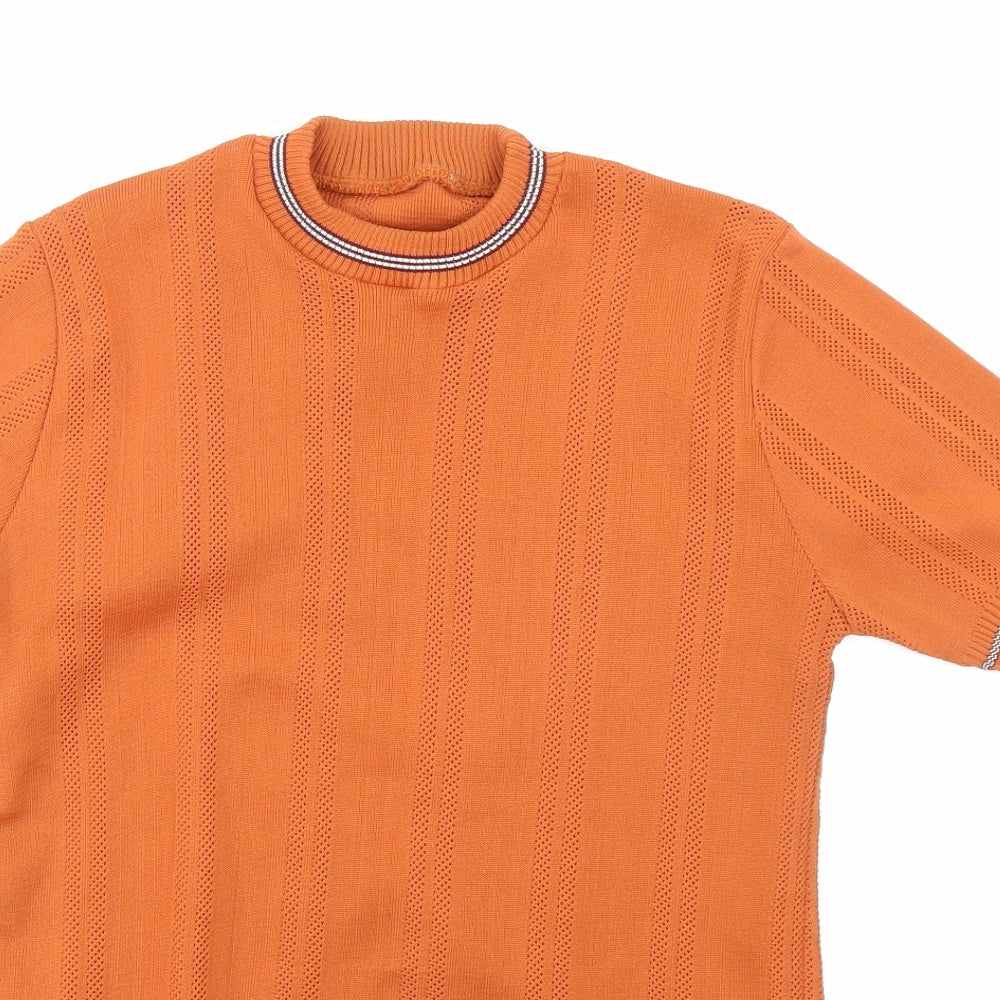 Preworn Womens Orange   Basic T-Shirt Size 14