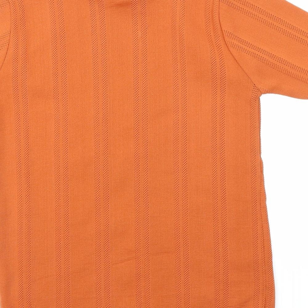 Preworn Womens Orange   Basic T-Shirt Size 14