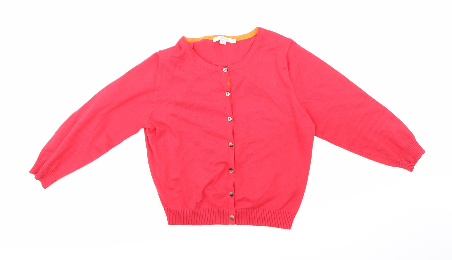 Boden Womens Pink  Knit Cardigan Jumper Size 14