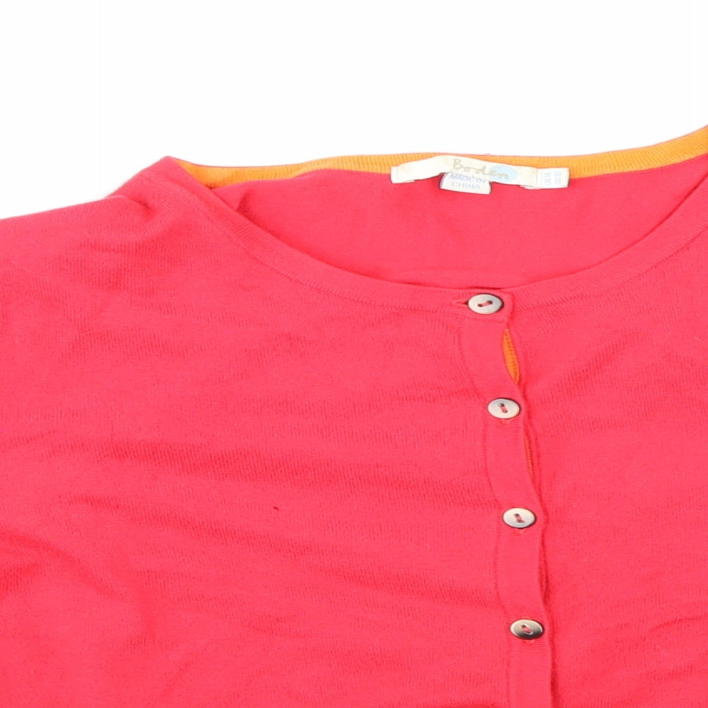 Boden Womens Pink  Knit Cardigan Jumper Size 14