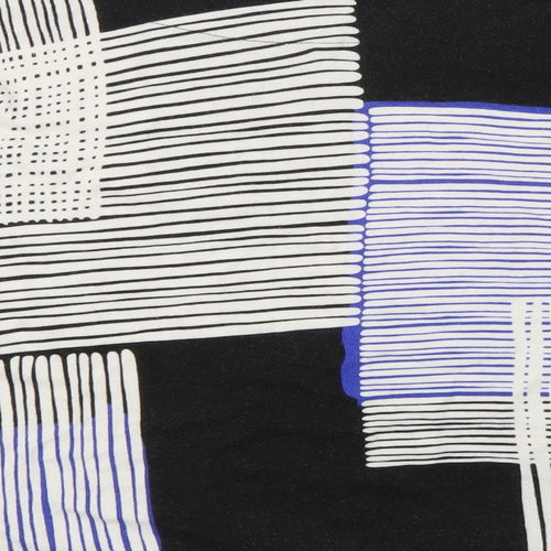 NEXT Womens Black Striped Knit Pullover Jumper Size 6