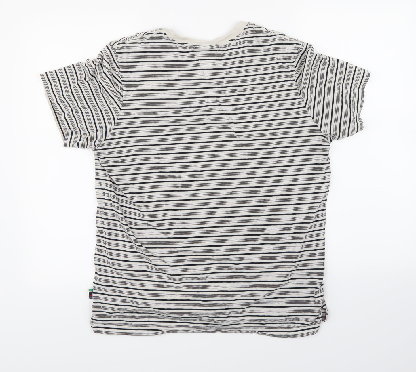 Paul Smith Mens White Striped   T-Shirt Size M