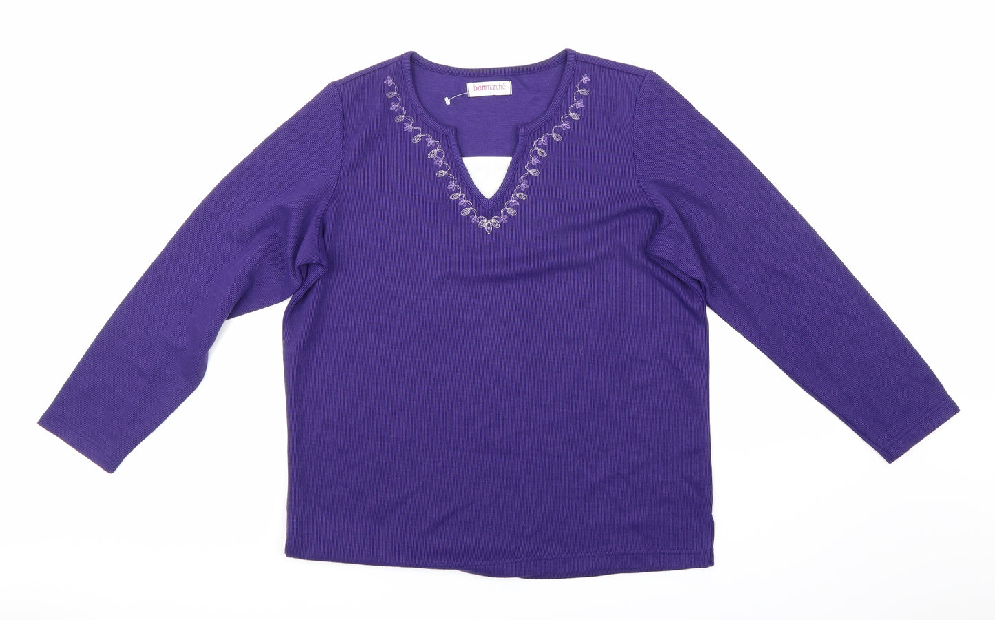 Bonmarché Womens Purple   Pullover Jumper Size S