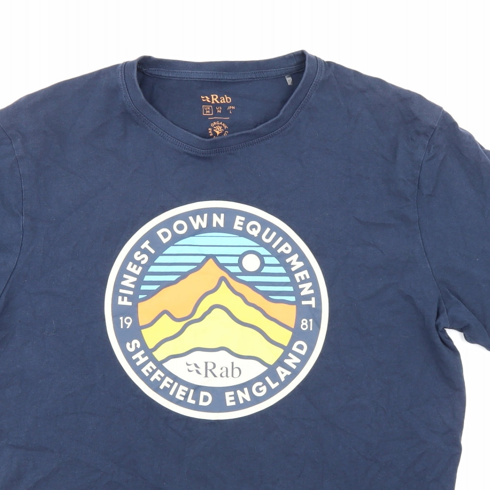 RAB Mens Blue    T-Shirt Size M