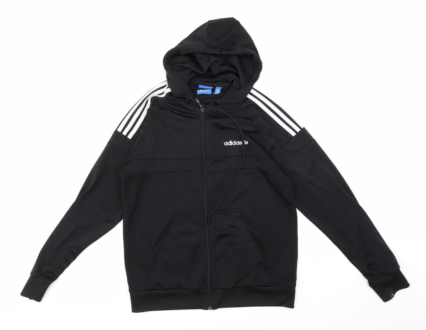 adidas Mens Black   Full Zip Hoodie Size L