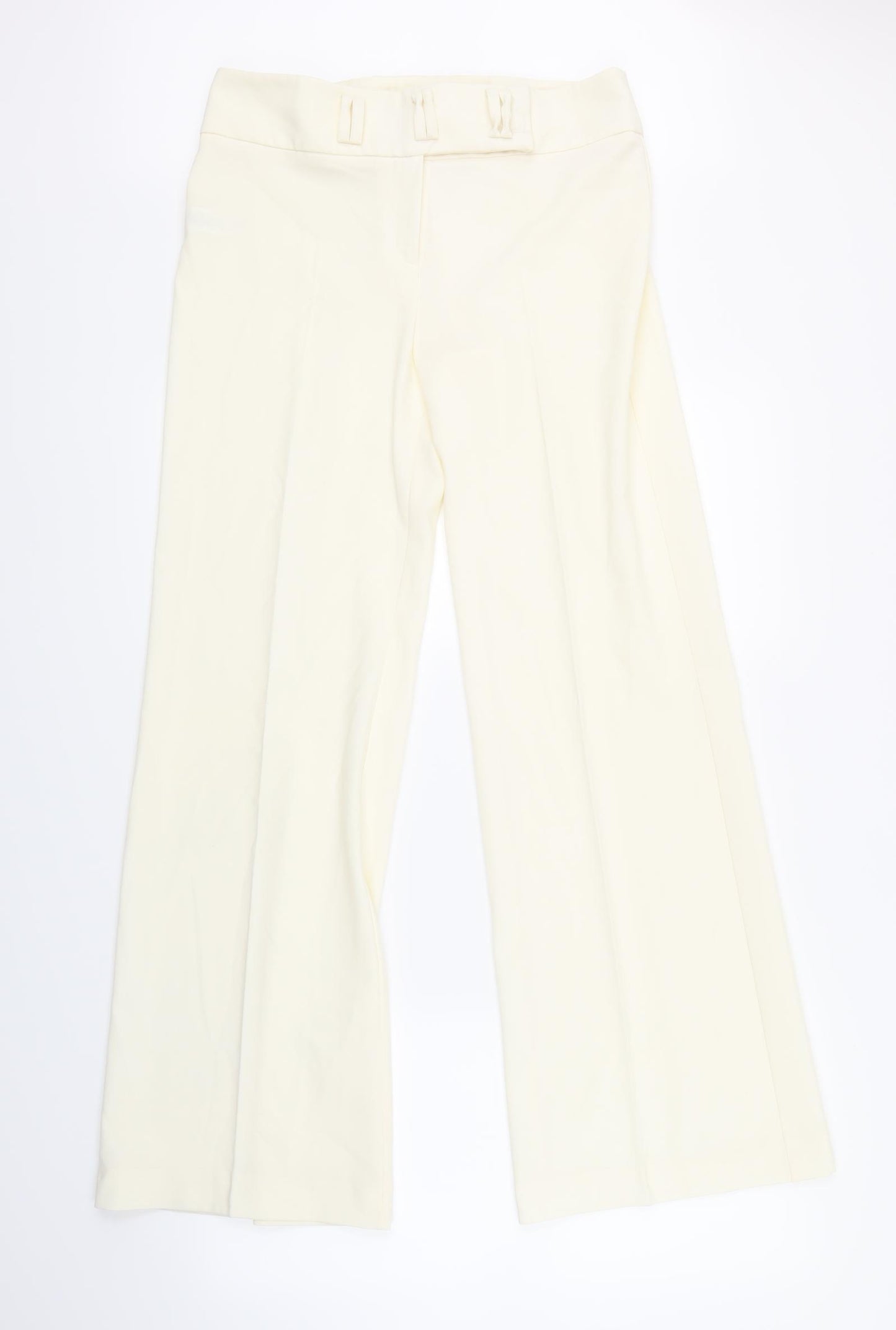 George Womens White   Trousers  Size 12 L30 in