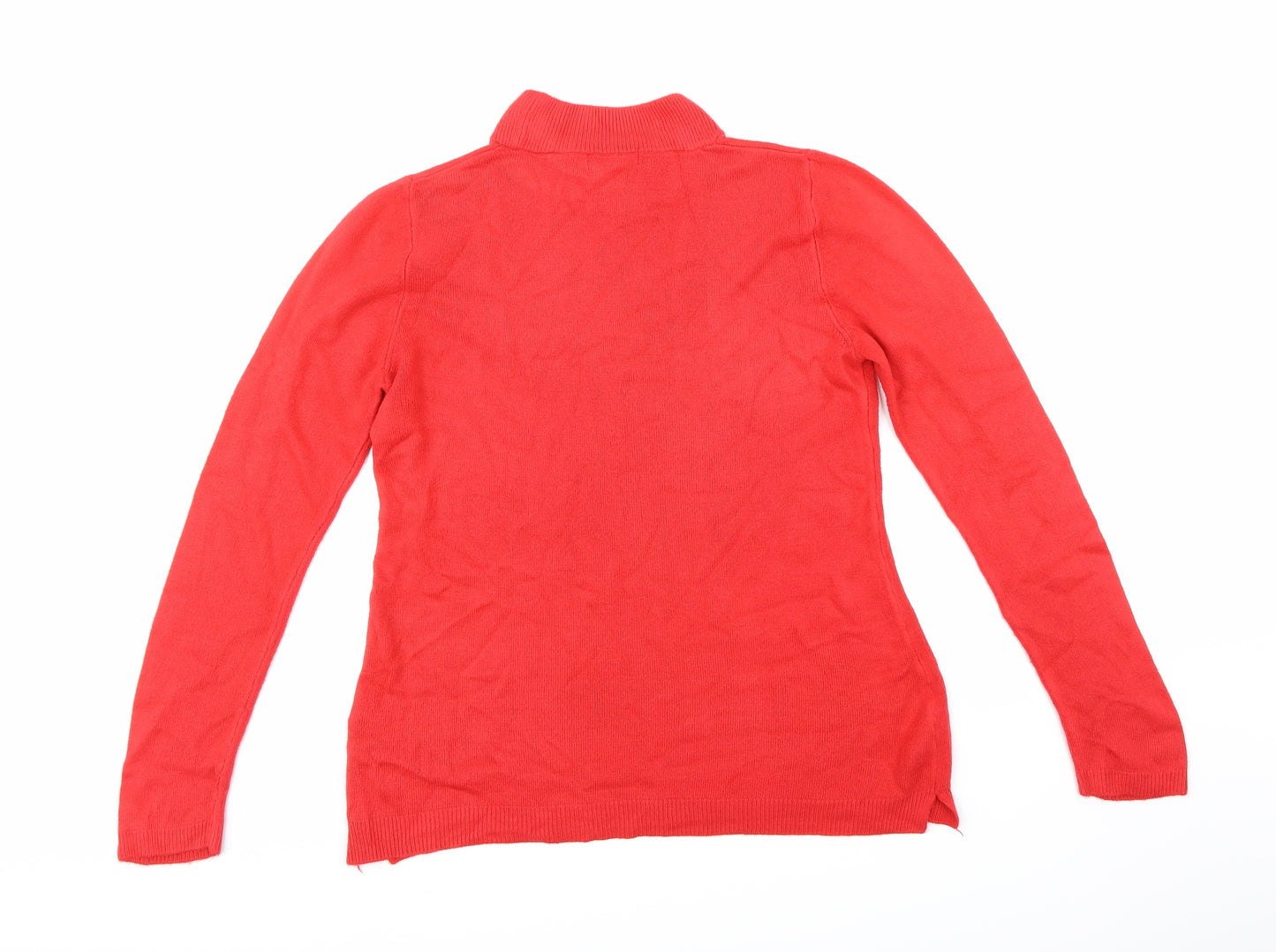 Papaya Womens Red  Knit Pullover Jumper Size 16