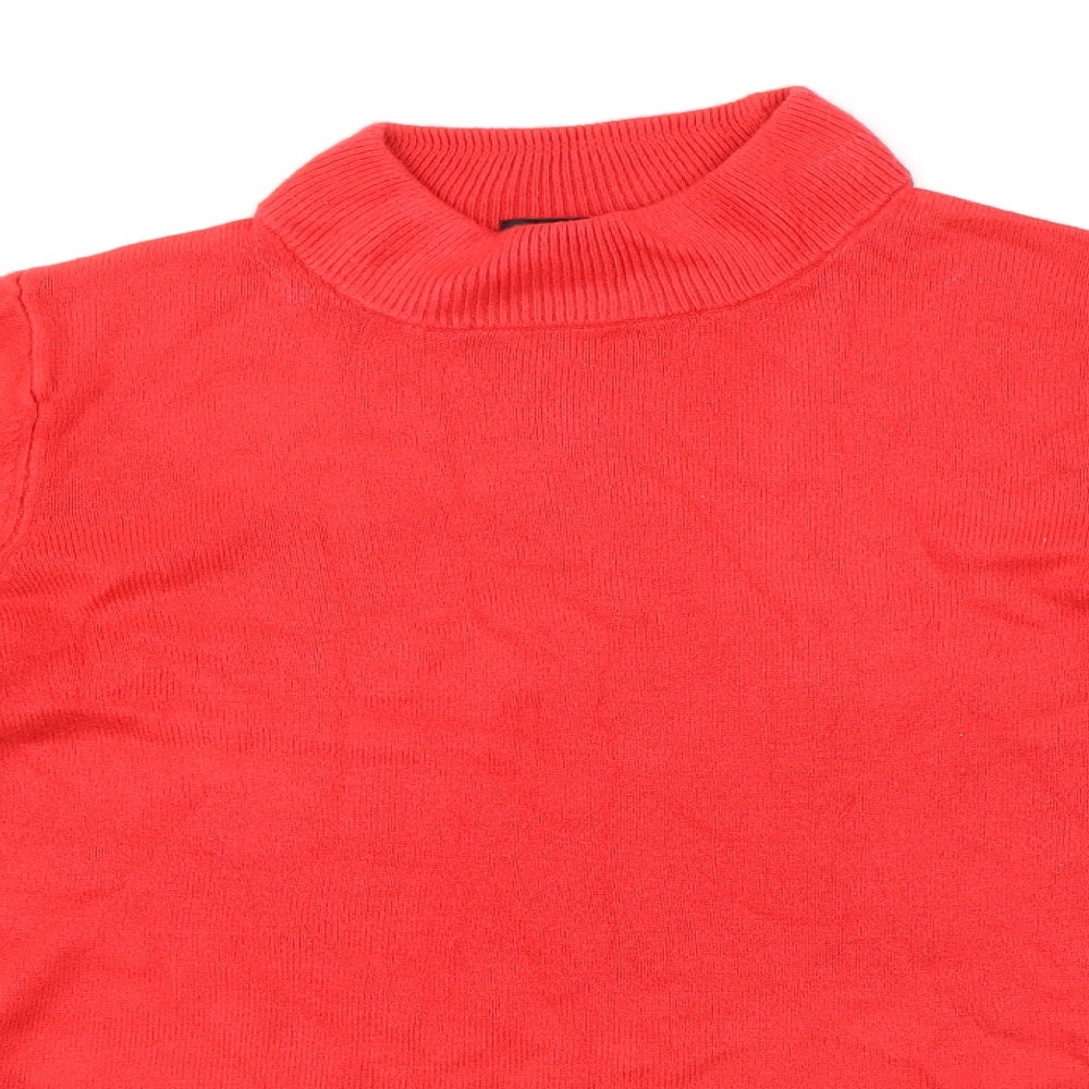 Papaya Womens Red  Knit Pullover Jumper Size 16