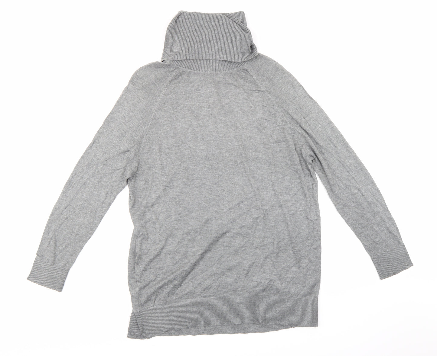 H&M Womens Grey  Knit Jumper Dress  Size M