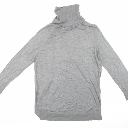 H&M Womens Grey  Knit Jumper Dress  Size M