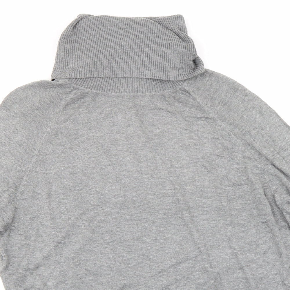 H&M Womens Grey  Knit Jumper Dress  Size M