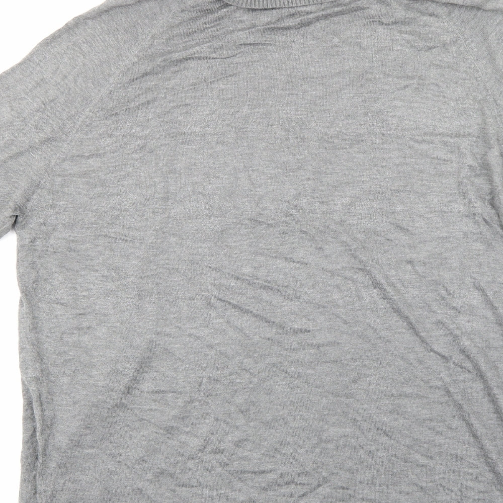 H&M Womens Grey  Knit Jumper Dress  Size M