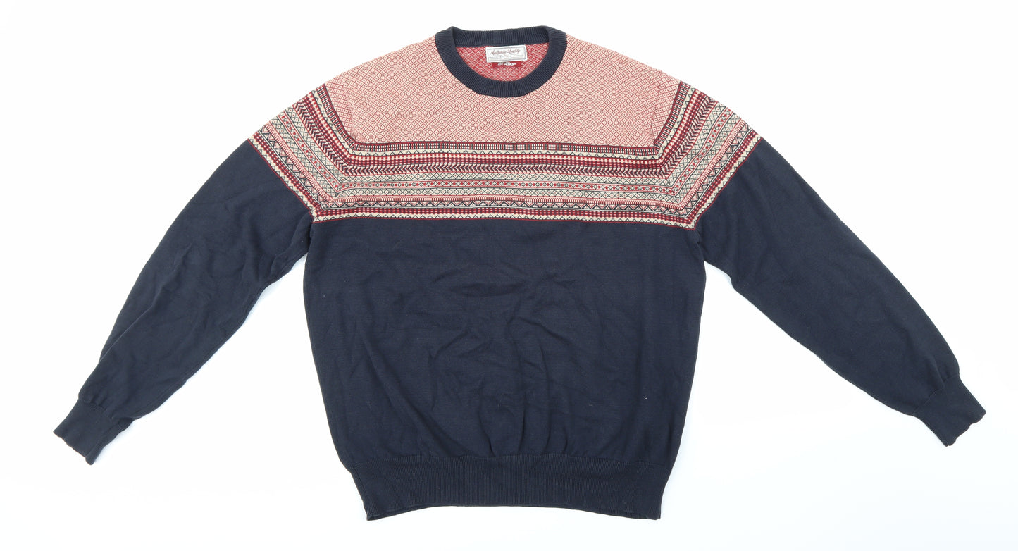 TU Mens Blue  Knit Pullover Jumper Size XL