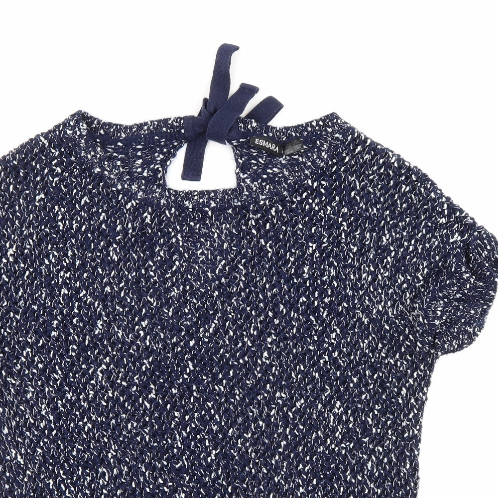 ESMARA Womens Blue  Knit Pullover Jumper Size 14