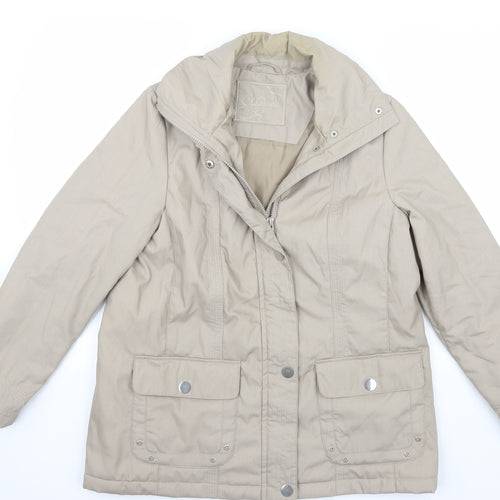 Classics Womens Beige   Jacket Coat Size S