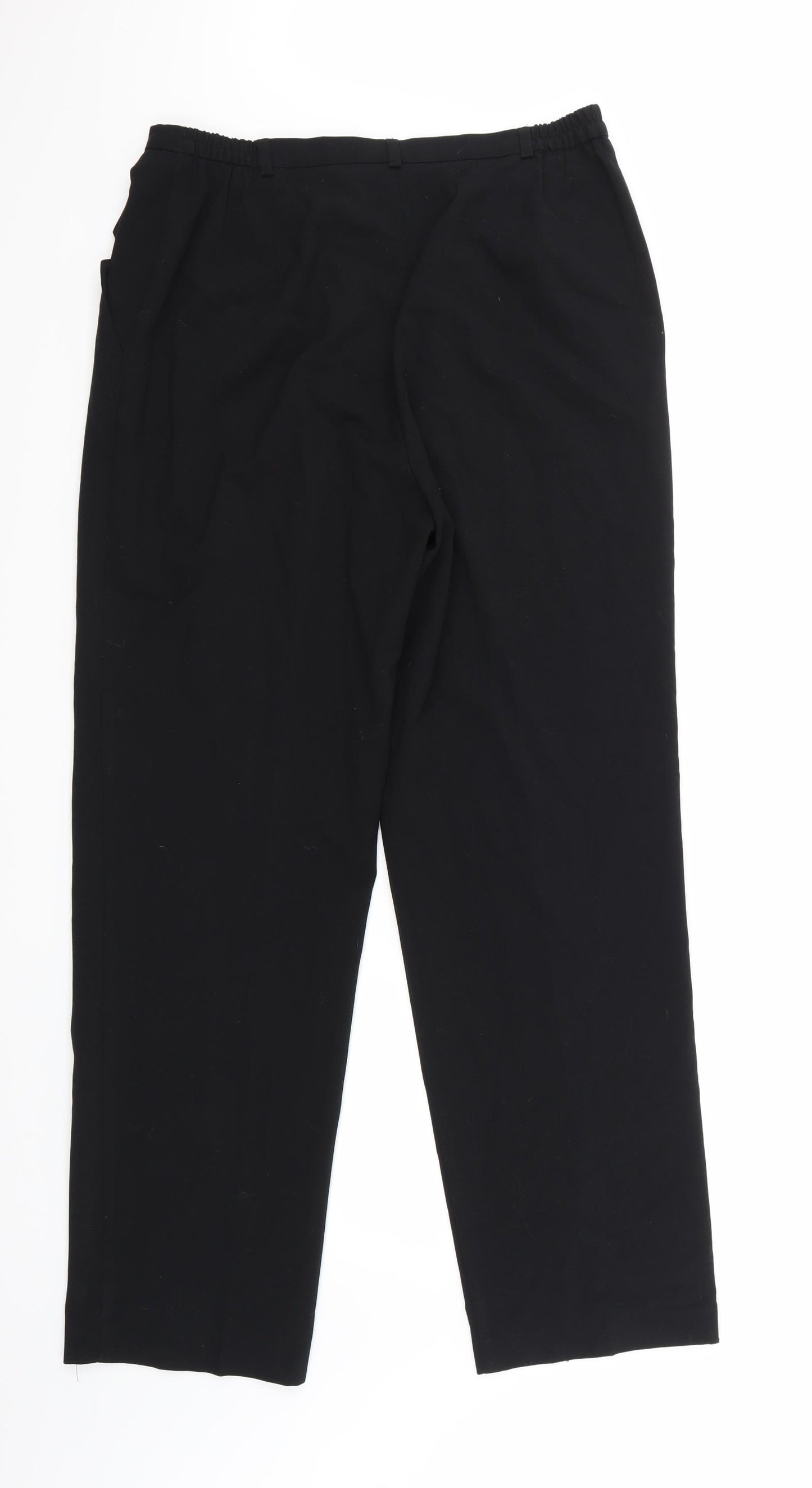 Elimma Womens Black   Trousers  Size 16 L31 in