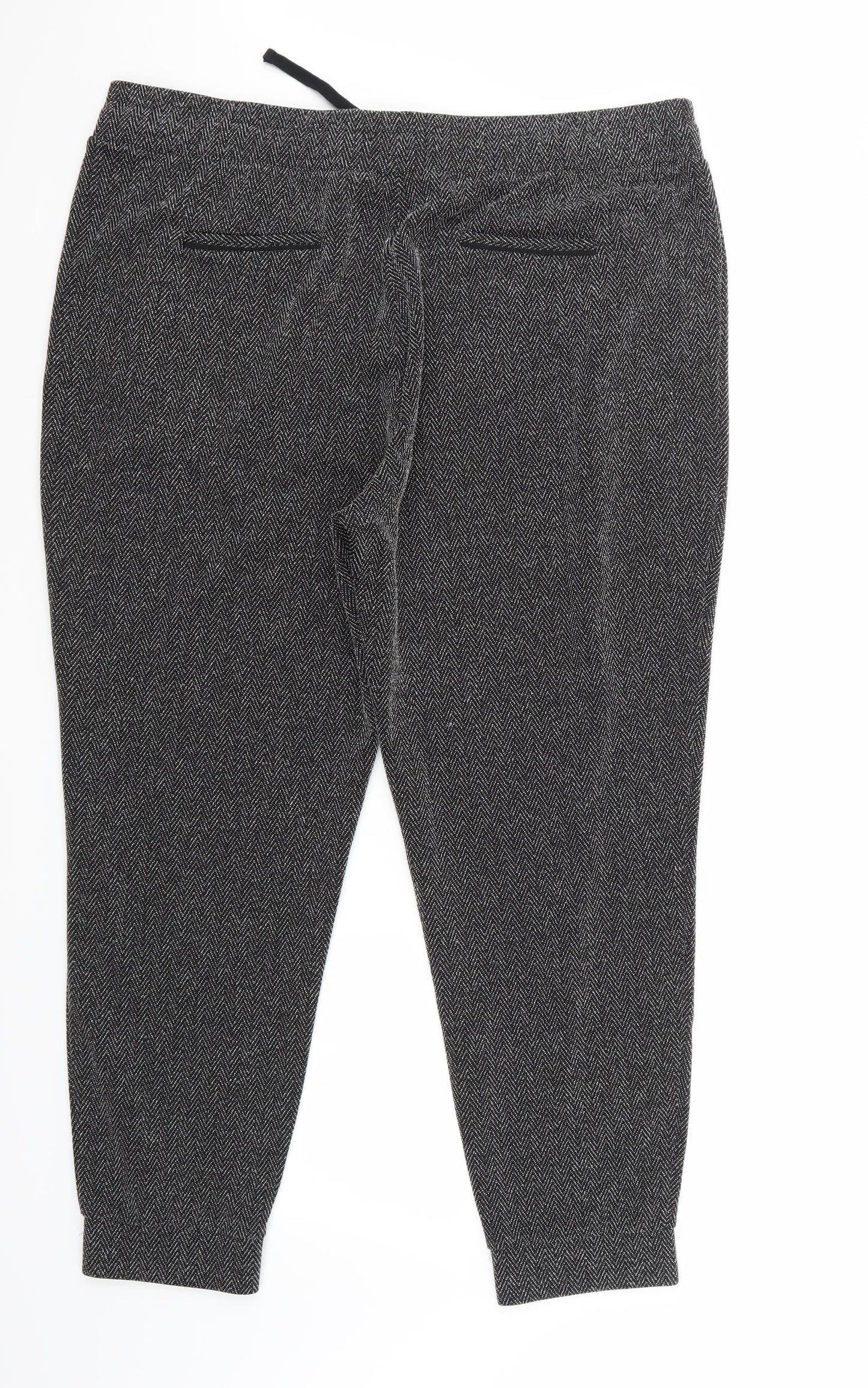 NEXT Womens Black   Sweatpants Trousers Size 20 L28 in