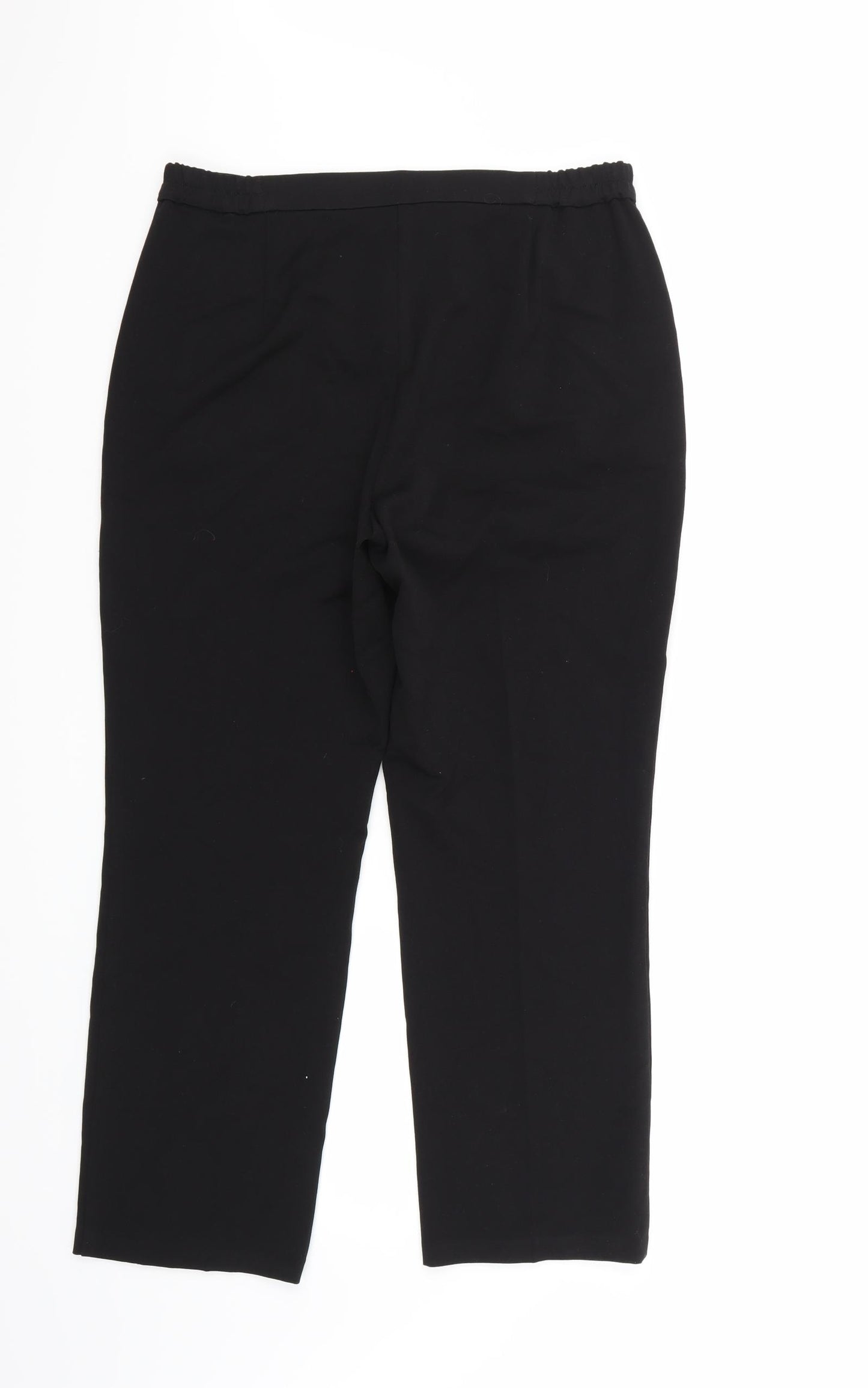 Marks and Spencer Womens Black   Trousers  Size 12 L26 in