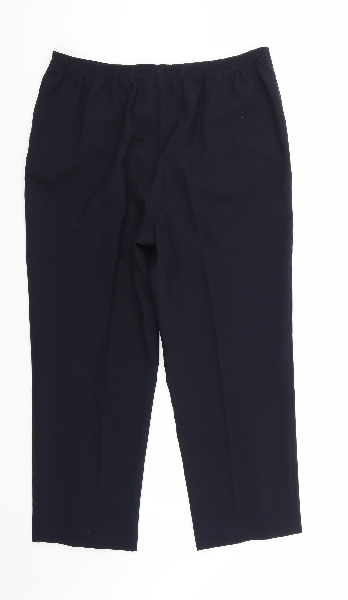 Isle Womens Black   Trousers  Size 12 L25 in