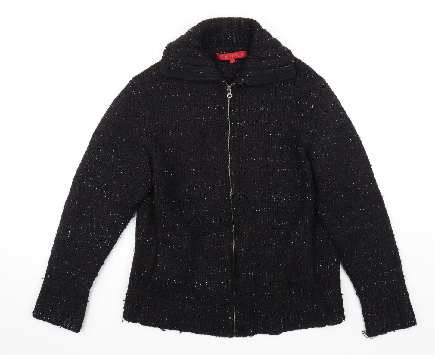 FCUK Jeans Womens Black   Jacket Coat Size L