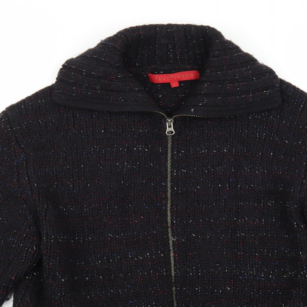 FCUK Jeans Womens Black   Jacket Coat Size L