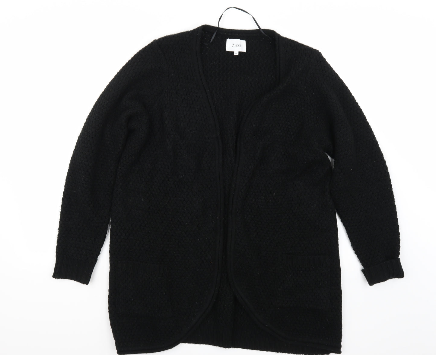 Zizzi Womens Black   Cardigan Jumper Size M